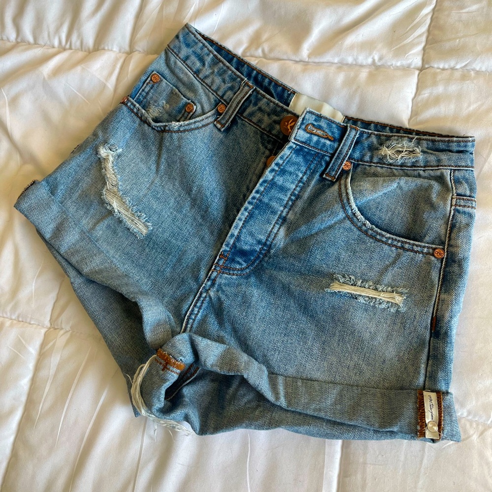 One teaspoon high-rise Bandits sz 26 denim shorts